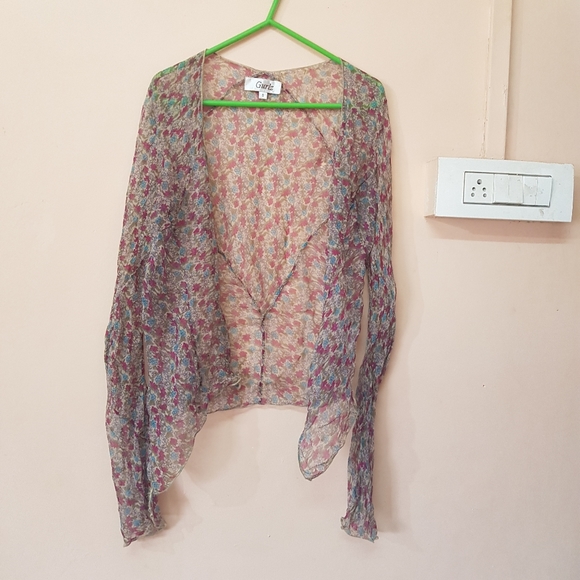 Gurlz Sweaters - Floral Cardigan